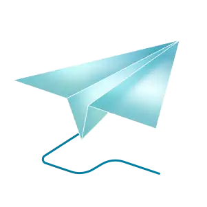 Papierflieger als Symbol für kreatives Storytelling von Web-Falter